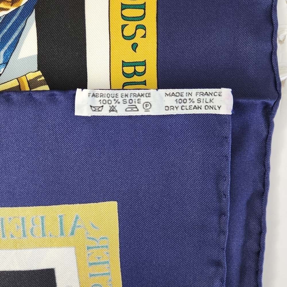 HERMÈS silk scarf with box New-Orleans Creole Jazz by Loïc Dubigeon square 35" - Picture 6 of 16